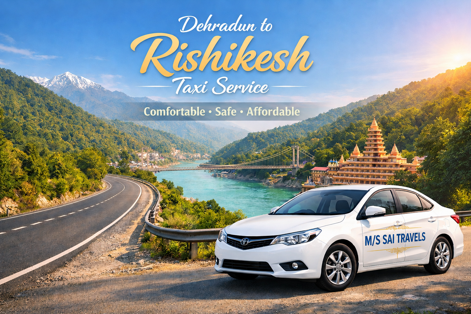Dehradun to Rishikesh Taxi Service